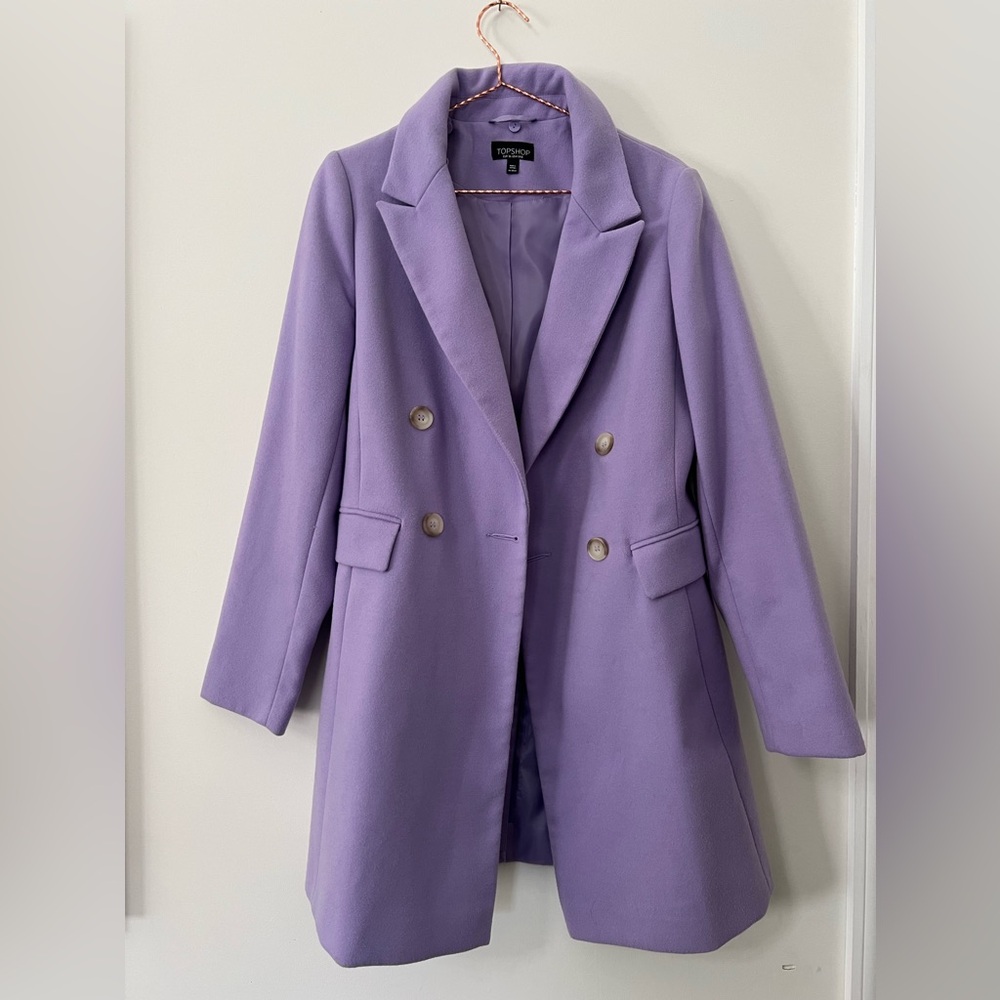 Topshop lilac coat